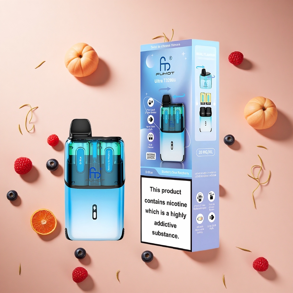 Kékáfonya Savanyú Málna Fumot Ultra T32000 32000 Puffs Hungary Wholesale