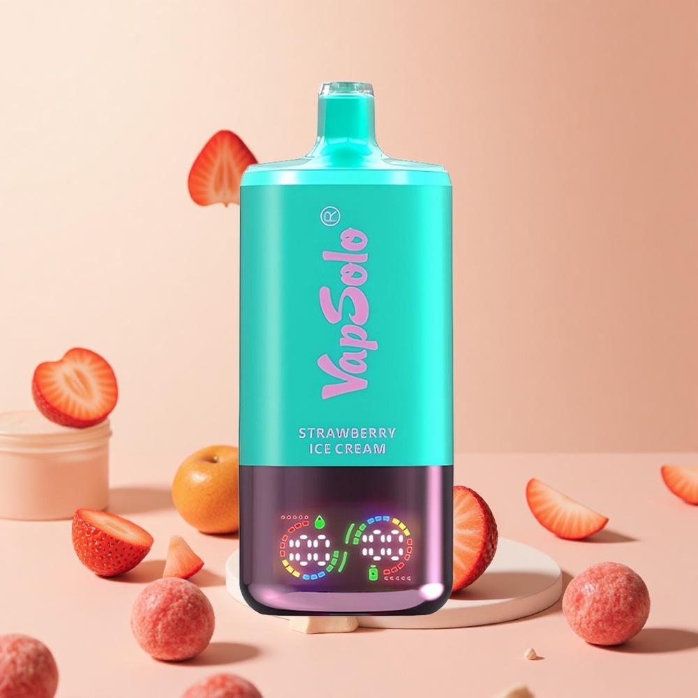 Eper Fagylalt VapSolo Triple 30000 Puffs hungary wholesale 40ml, Típus-C