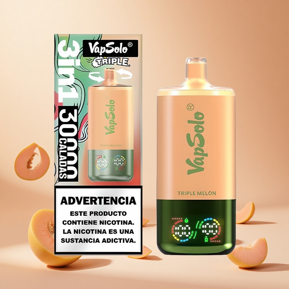 Hármas Sárgadinnye VapSolo Triple 30000 Puffs hungary wholesale 40ml e-folyadék