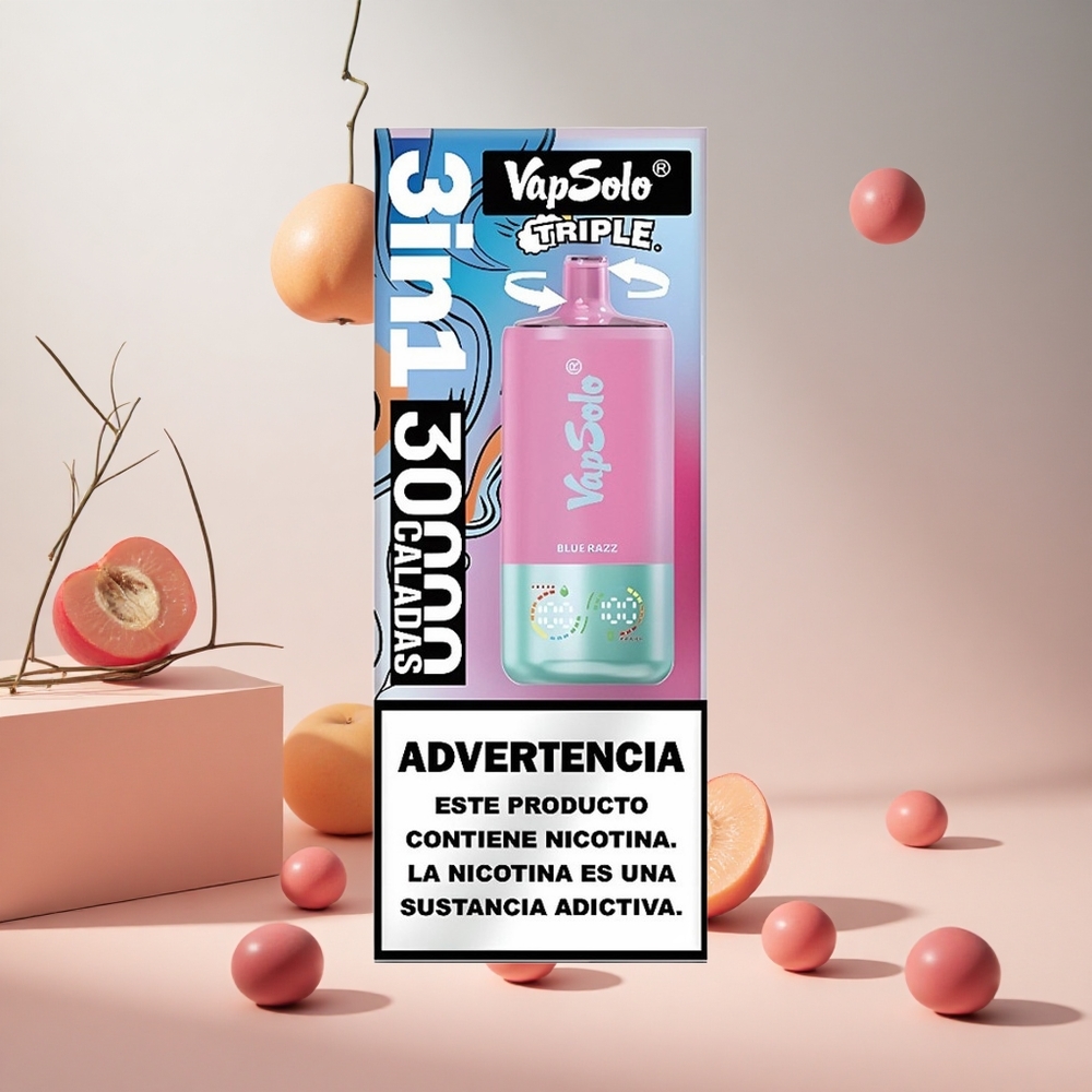 Kék Málna VapSolo Triple 30000 Puffs hungary wholesale 40ml e-folyadék