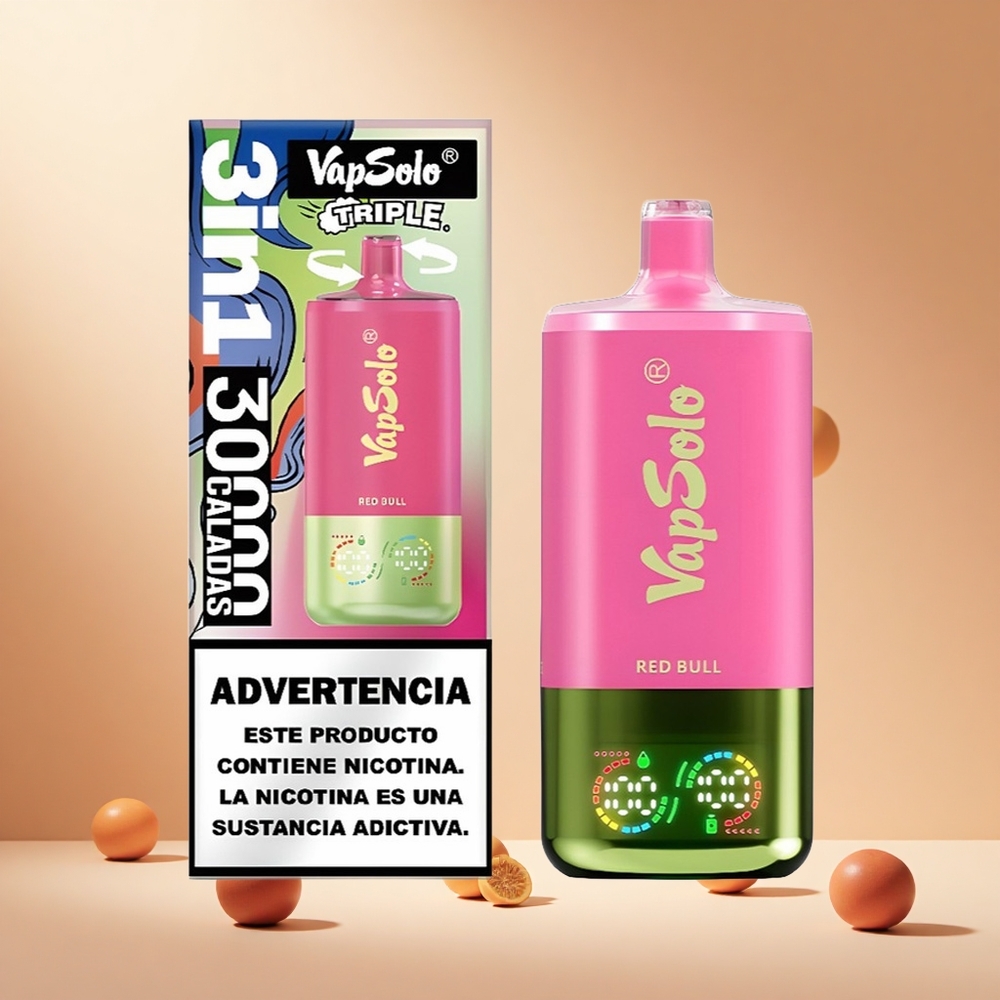 Vörös Bull VapSolo Triple 30000 Puffs hungary wholesale 40ml e-folyadék