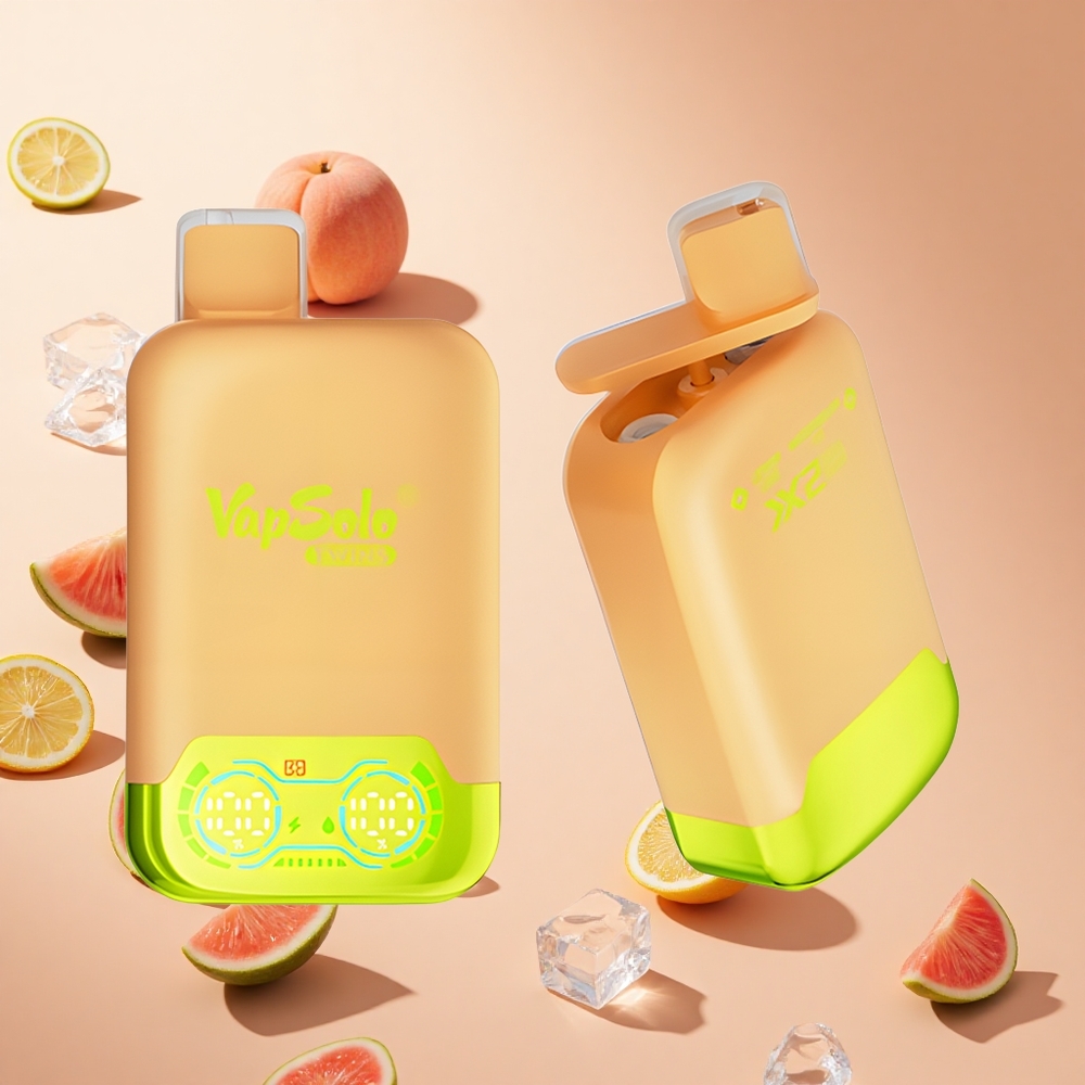 Citrom Lime & Görögdinnye Jég Vapsolo Twins 20000 Puffs hungary wholesale Típus-C töltéssel, 40 ml e-folyadékdel