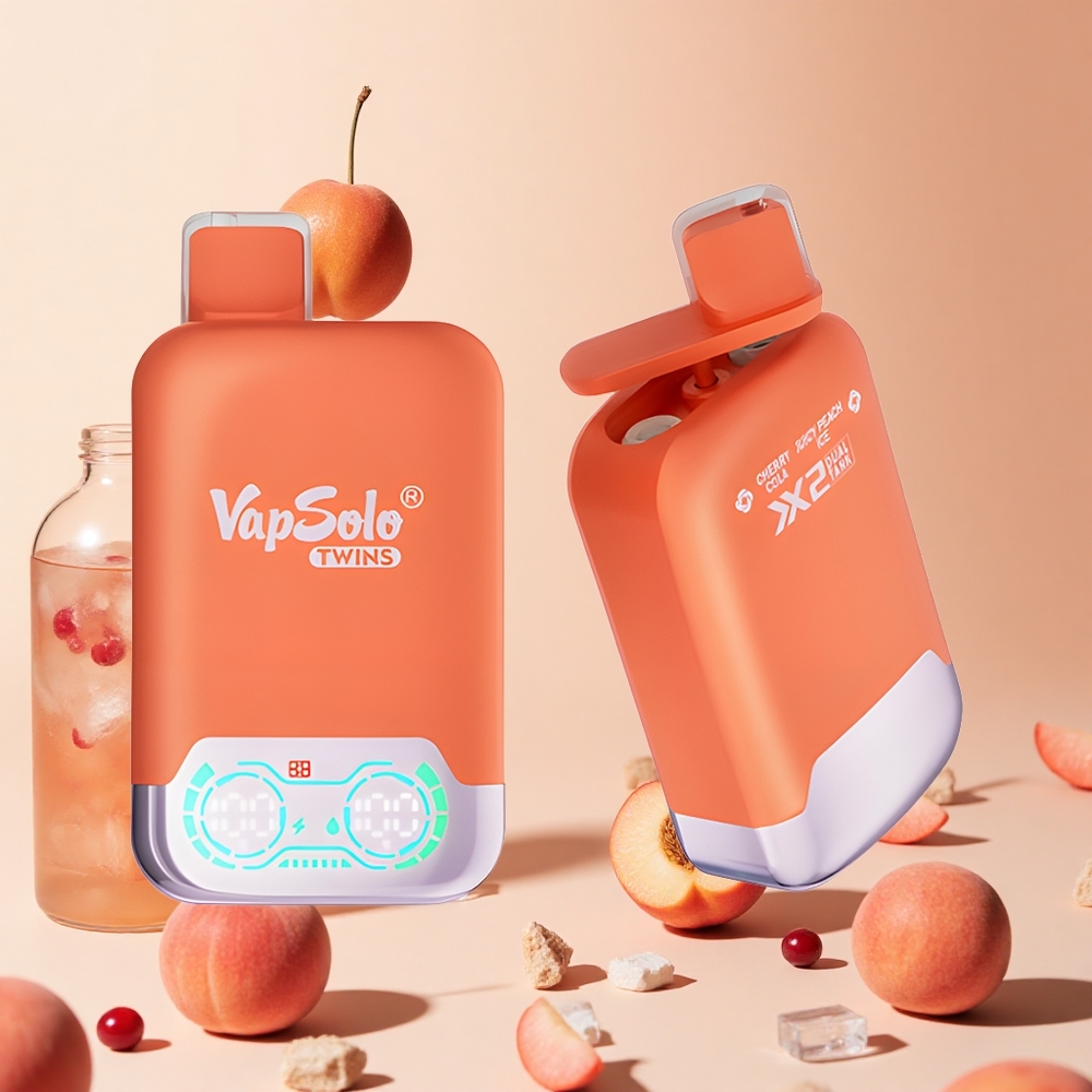 Cseresznyes Kóla & Lédús Őszibarack Jég Vapsolo Twins 20000 Puffs hungary wholesale 40 ml