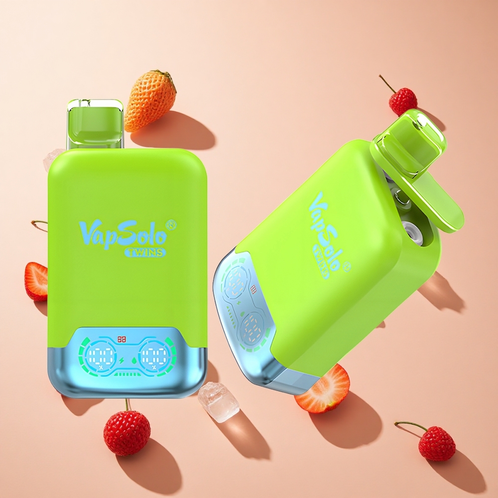 Eper-Kiwi & Eper-Málna Cseresznye Jég Vapsolo Twins 20000 Puffs hungary wholesale 40 ml, 2 olajtartály