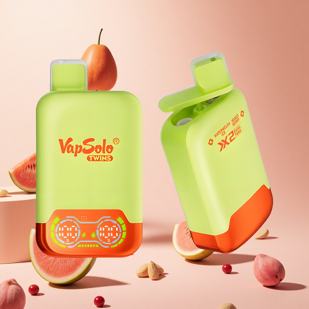 Görögdinnye Jég & Vegyes Bogyó Vapsolo Twins 20000 Puffs hungary wholesale 40 ml e-folyadék