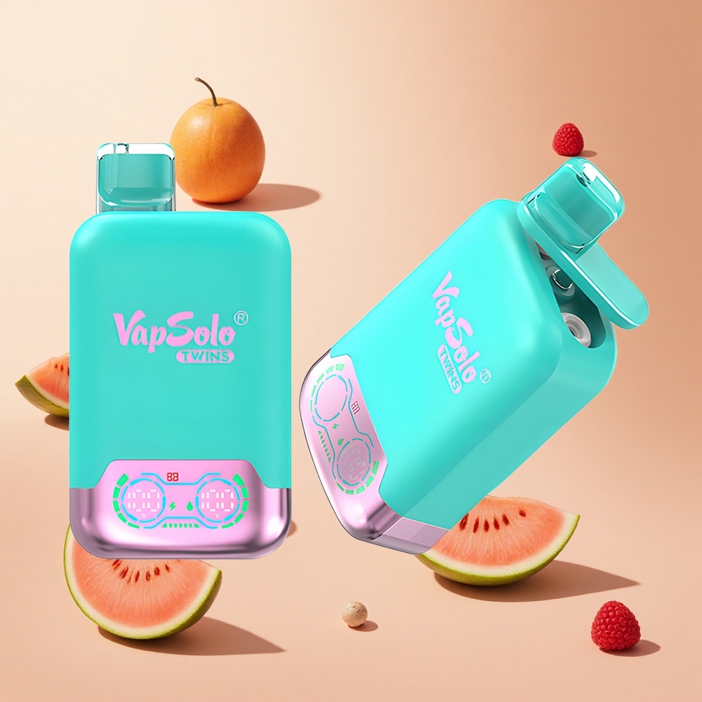 Hármas dinnye & málnás görögdinnye Vapsolo Twins 20000 Puffs hungary wholesale 40 ml
