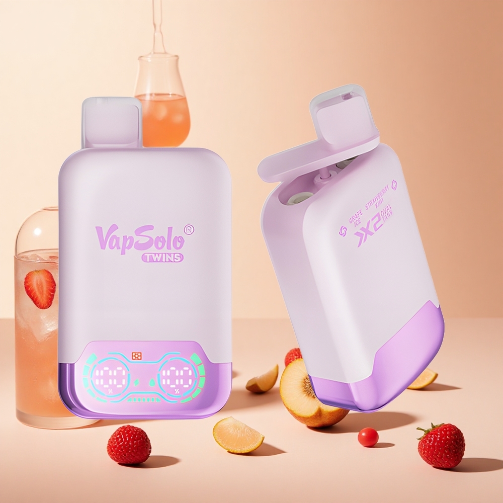Szőlő Jég & Eper Kiwi Vapsolo Twins 20000 Puffs hungary wholesale 40 ml, Type-C