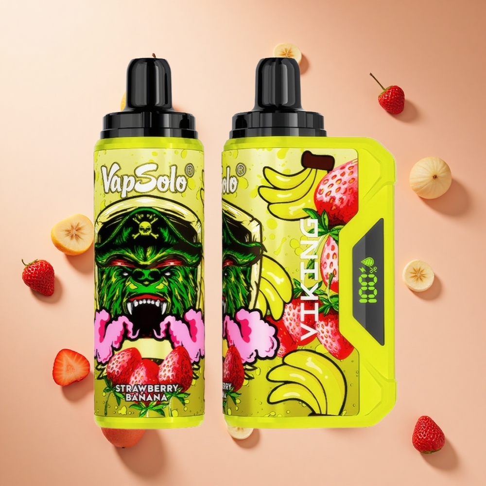 Eper-Banán VapSolo VIKING 12000 Puffs Hungary Wholesale Típus-C