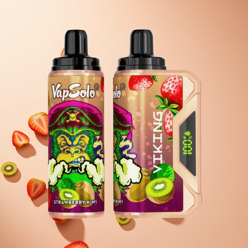 Eper-Kiwi VapSolo VIKING 12000 Puffs Hungary Wholesale Típus-C töltéssel