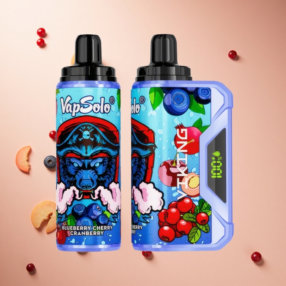 Áfonya-Cseresznye-Vámpán VapSolo VIKING 12000 Puffs Hungary Wholesale Típus-C