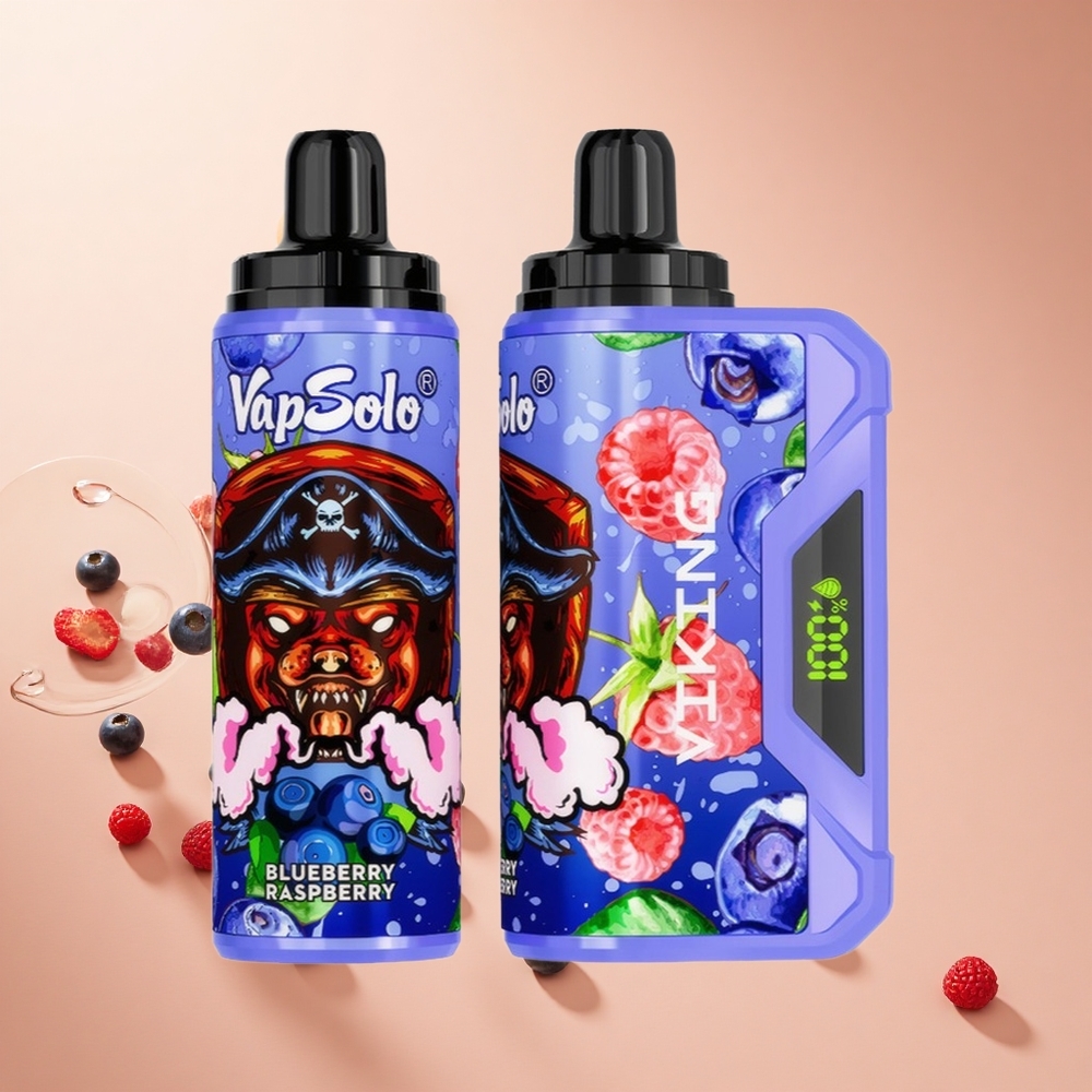 Áfonya Málna VapSolo VIKING 12000 Puffs egyszer használatos e-cigaretta hungary wholesale 22ml