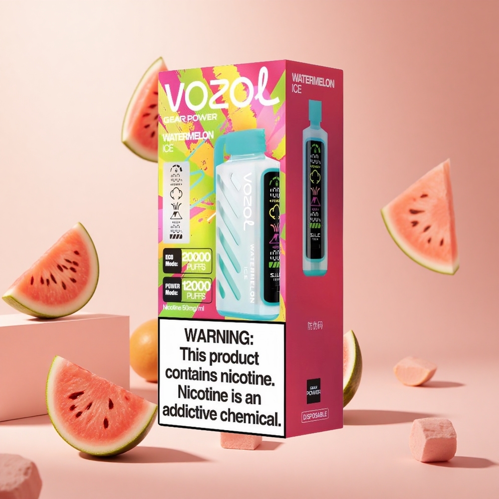Görögdinnye Jég VOZOL Gear Power 20000 Puffs hungary wholesale Dual Mesh Coil