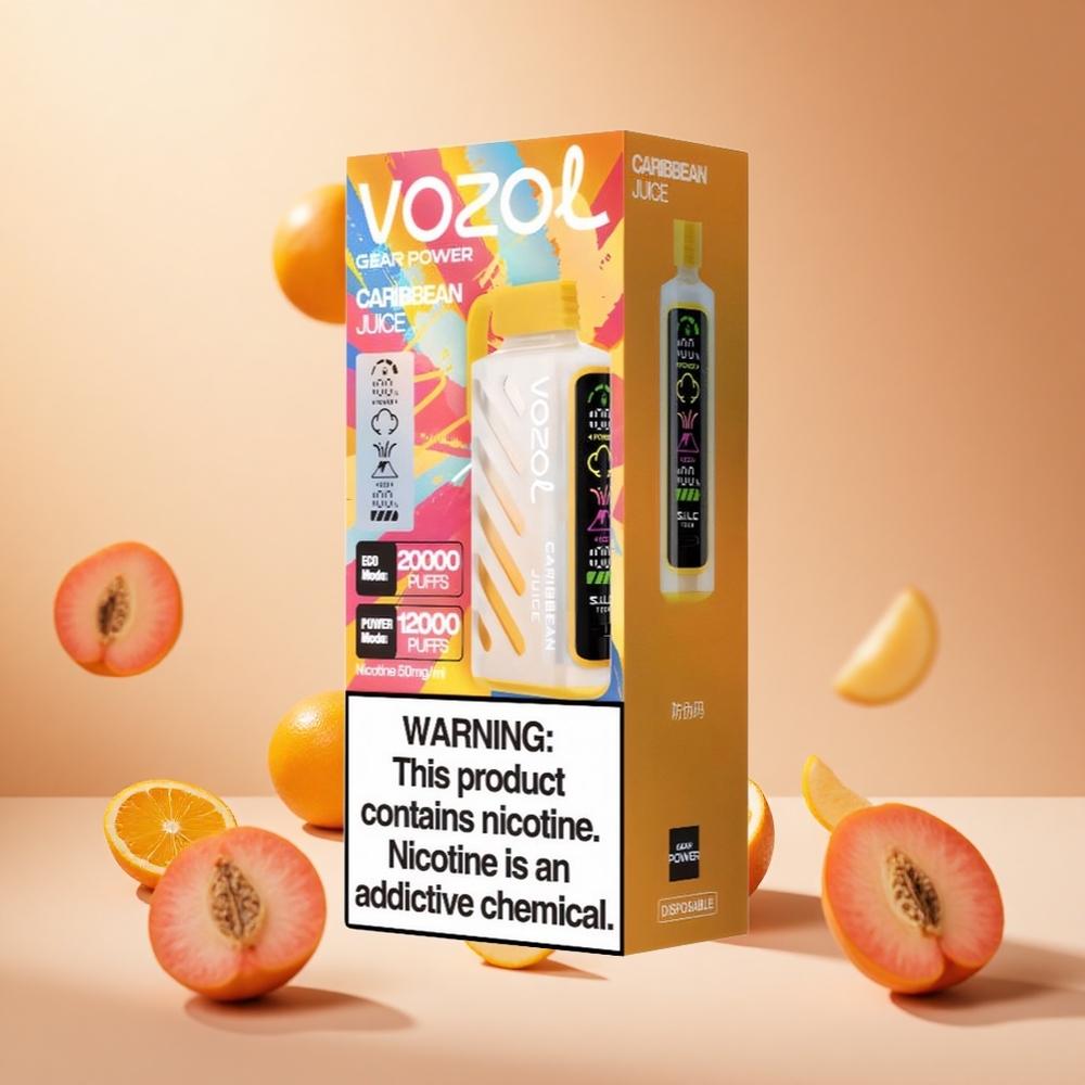 Karib Gyümölcslé VOZOL Gear Power 20000 Puffs hungary wholesale Dual Mesh Coil