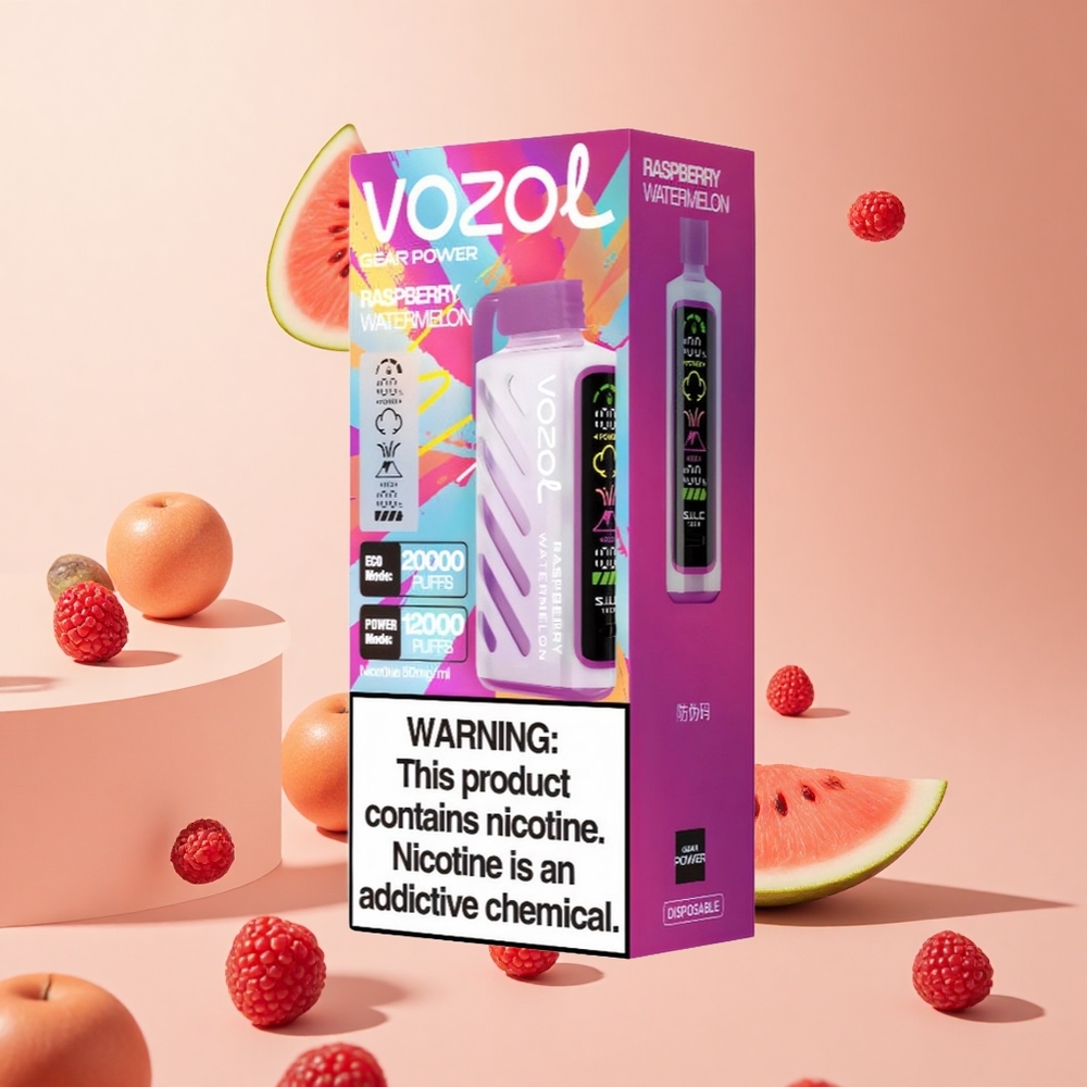 Málna Görénydinnye VOZOL Gear Power 20000 Puffs hungary wholesale Kettős Hálós Tekercs