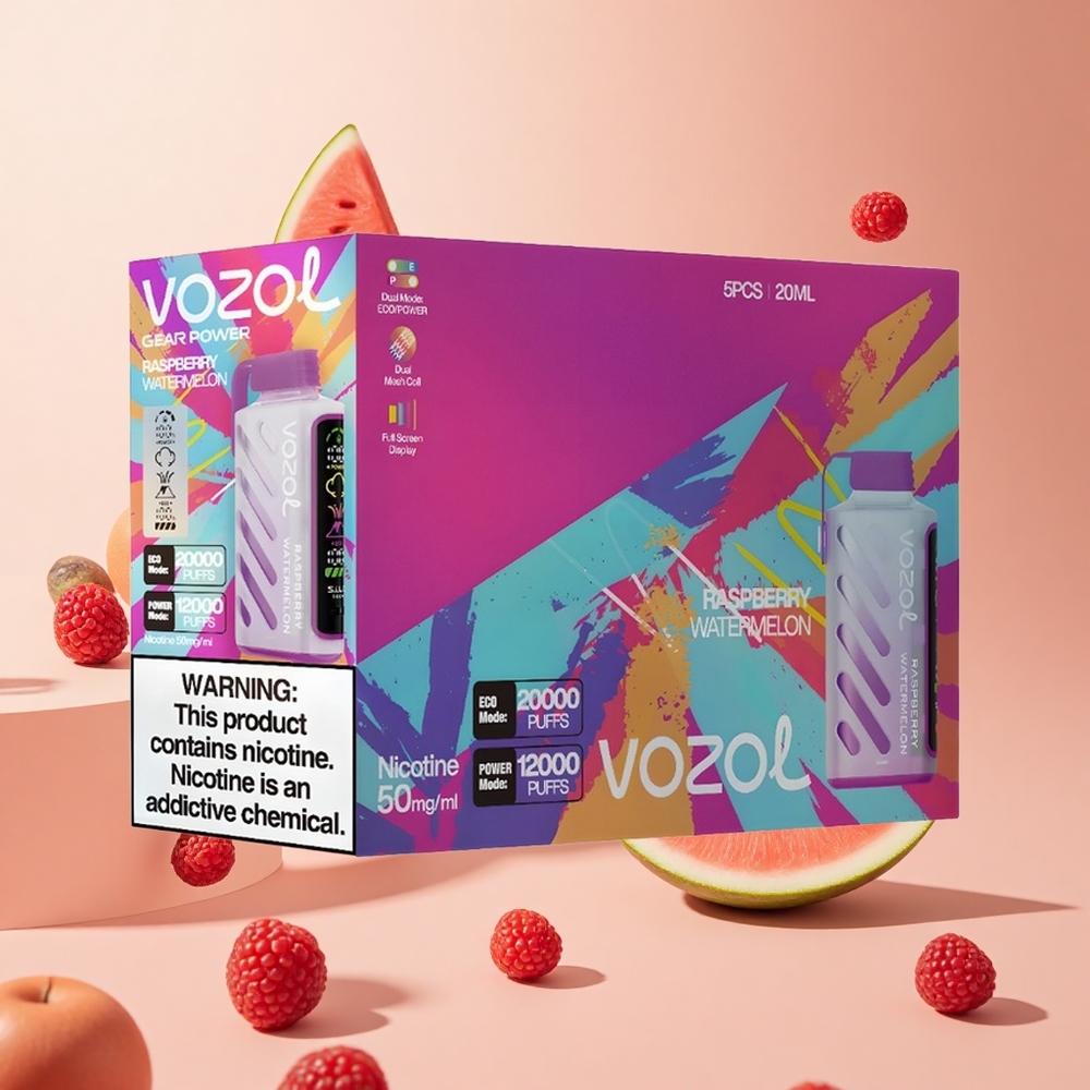 Málna Görénydinnye VOZOL Gear Power 20000 Puffs hungary wholesale Kettős Hálós Tekercs