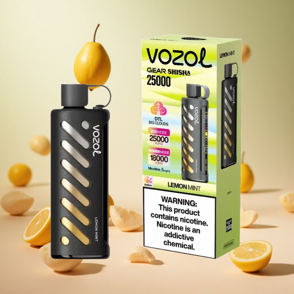 Citrom-Menta VOZOL Gear Shisha 25000 Puffs hungary wholesale Dual Mesh Dual Modes