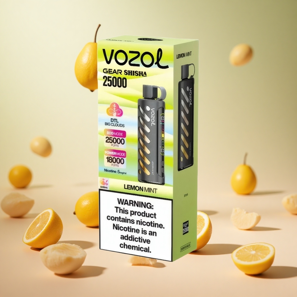 Citrom-Menta VOZOL Gear Shisha 25000 Puffs hungary wholesale Dual Mesh Dual Modes