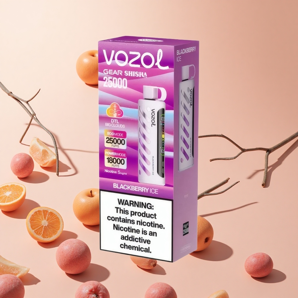 Feketeáfonya Jég VOZOL Gear Shisha 25000 Belszívás hungary wholesale Dual Mesh Dual Modes