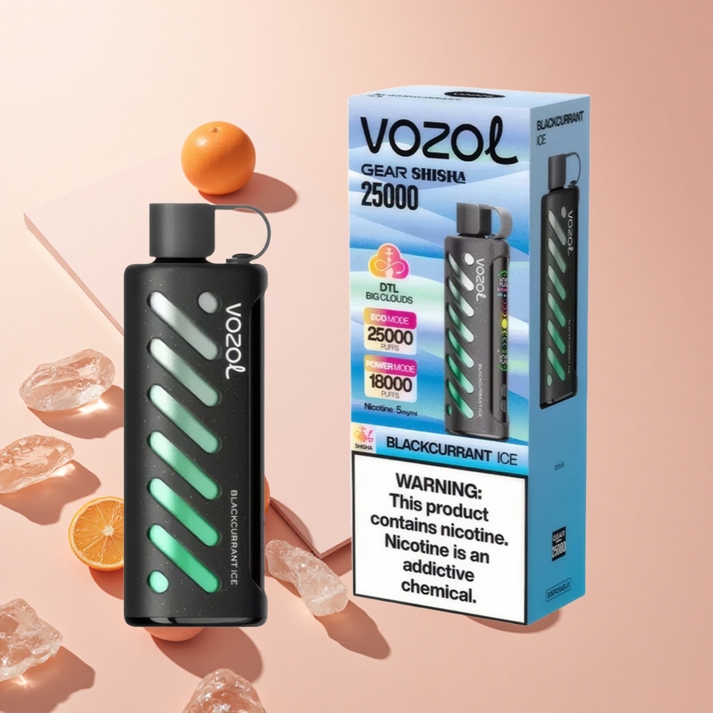 Feketeribizli Jég VOZOL Gear Shisha 25000 Puffs hungary wholesale Dual Mesh Dual Modes