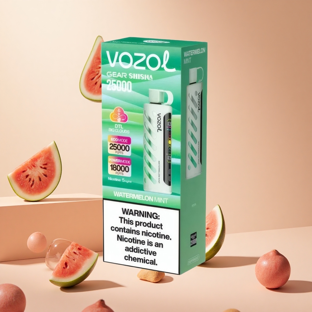 Görögdinnye-Menta VOZOL Gear Shisha 25000 Puffs hungary wholesale Dual Mesh Dual Modes