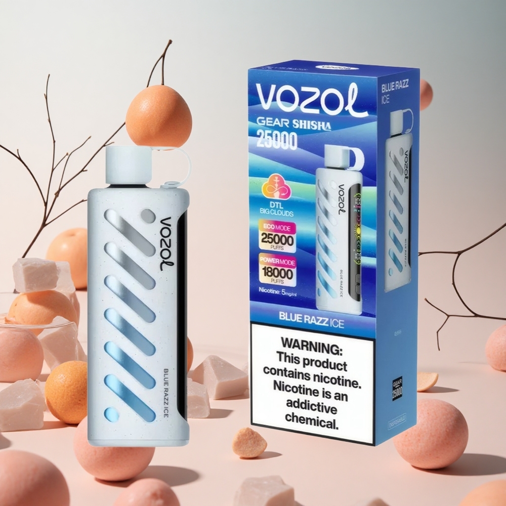 Kék Málna Jég VOZOL Gear Shisha 25000 Puffs hungary wholesale S.i.L.C Tech
