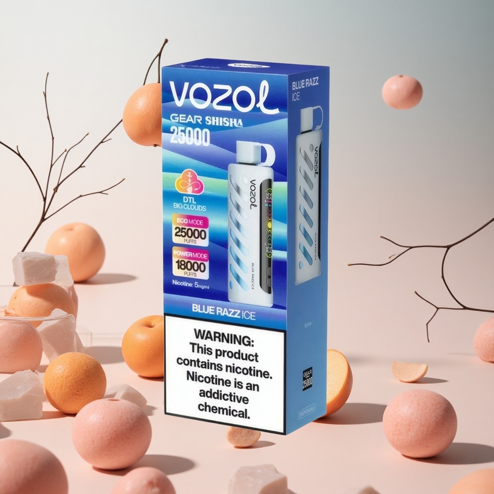 Kék Málna Jég VOZOL Gear Shisha 25000 Puffs hungary wholesale S.i.L.C Tech