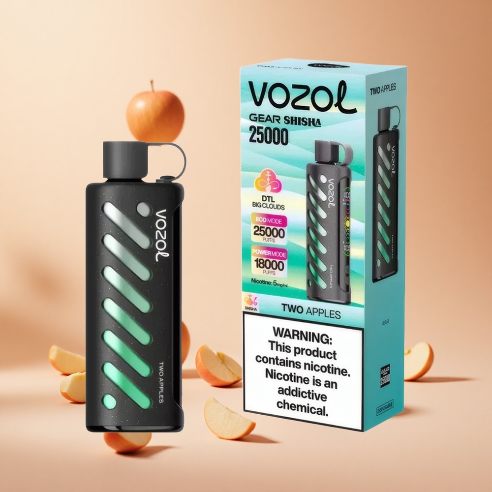 Két Almás VOZOL Gear Shisha 25000 Puffs hungary wholesale Dual Mesh Dual Modes