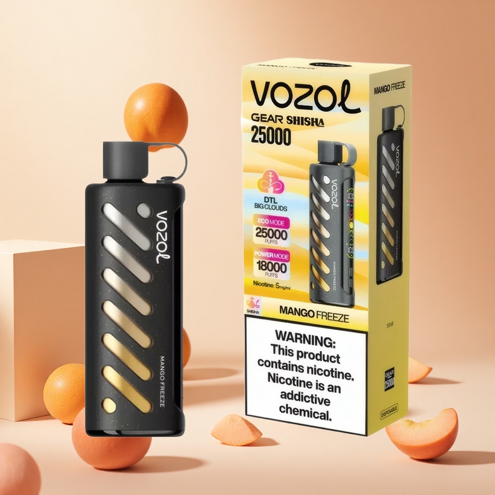 Mango Fagyasztó VOZOL Gear Shisha 25000 Puffs 1000mAh hungary wholesale S.i.L.C Tech