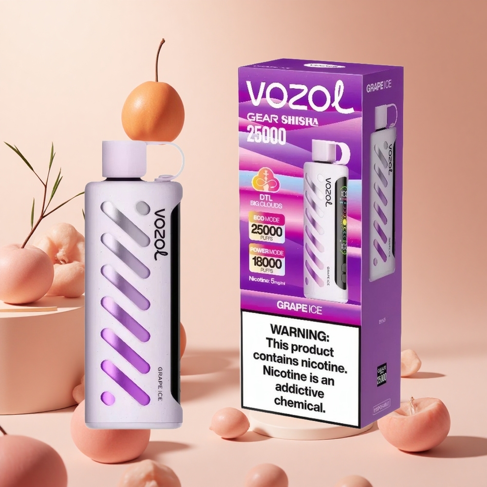 Szőlő Jég VOZOL Gear Shisha 25000 Puffs hungary wholesale Dual Mesh Mód
