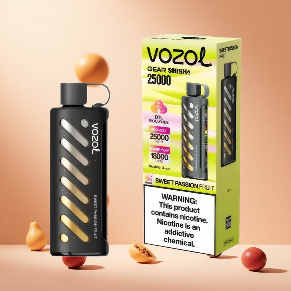 Édes Passiógyümölcs VOZOL Gear Shisha 25000 Puffs hungary wholesale Dual Mesh Dual Modes