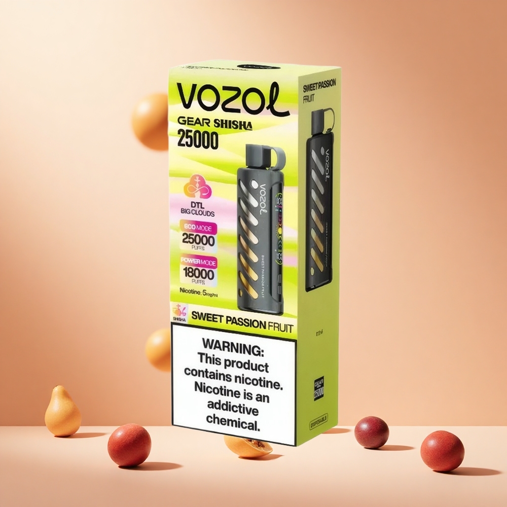 Édes Passiógyümölcs VOZOL Gear Shisha 25000 Puffs hungary wholesale Dual Mesh Dual Modes