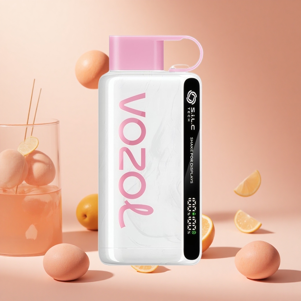 Rózsa Limonádé VOZOL STAR 9000/12000 Hungary Wholesale SHAKE KIJELZŐVEL és 650mAh Akku